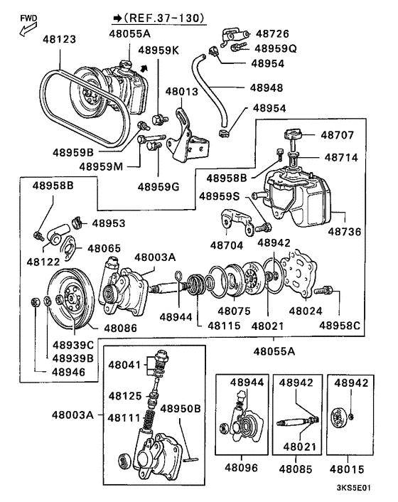 Power steering oil pump