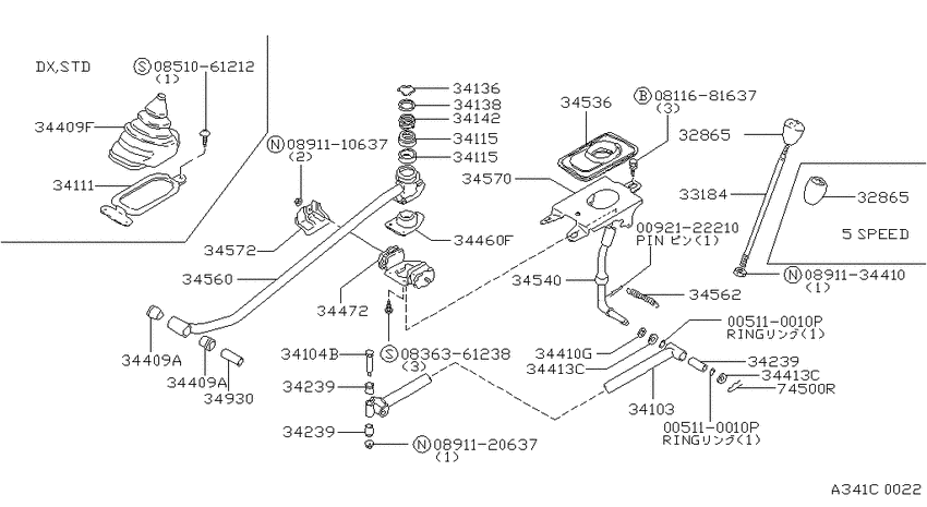 Transmission control & linkage