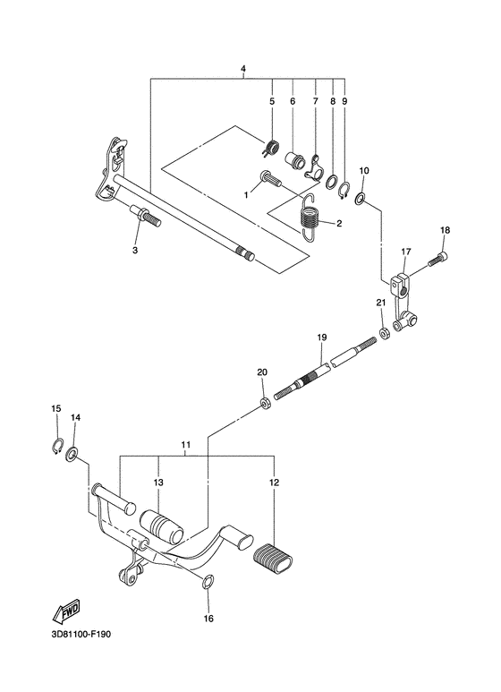 Shift shaft