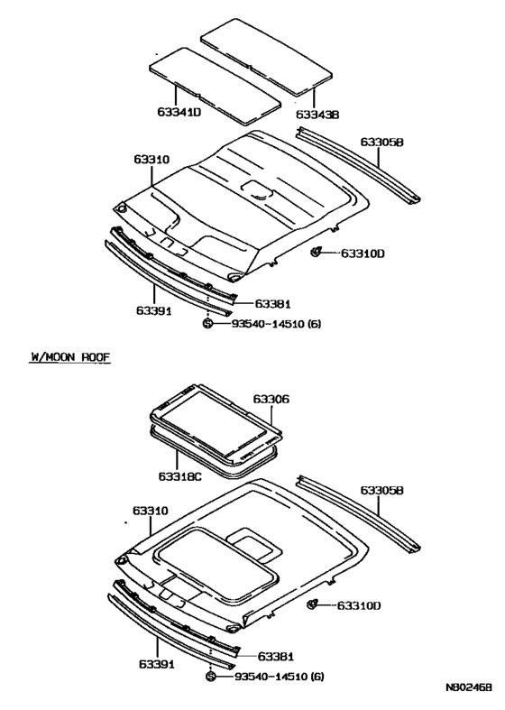 Roof Headlining & Silencer Pad