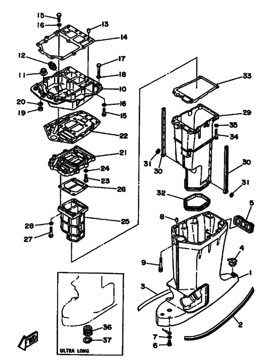 Upper casing