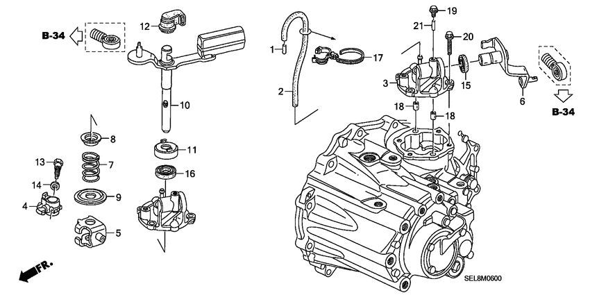 Shift lever/shift arm