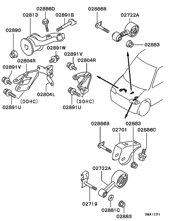 Engine mounting & support
