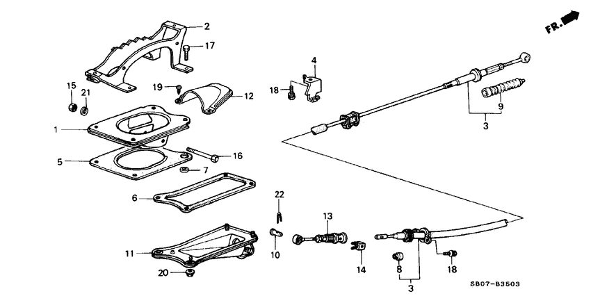Select lever bracket