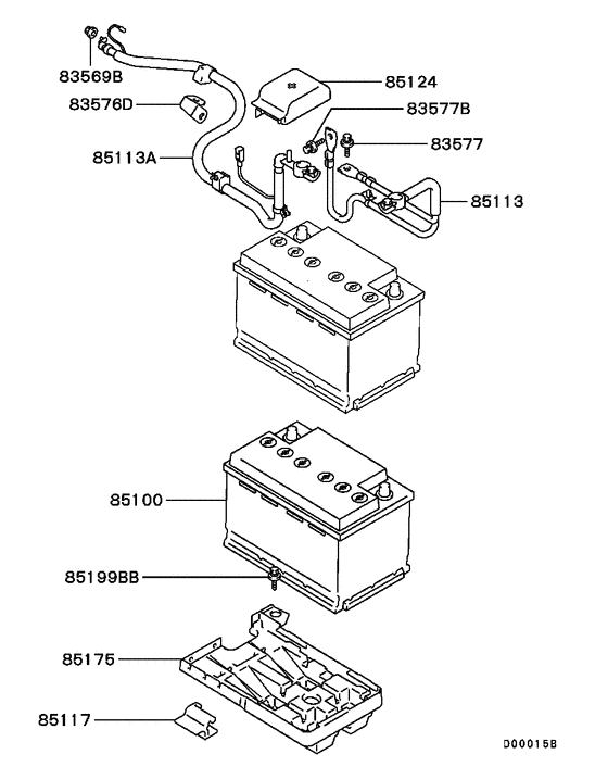 Battery cable & bracket