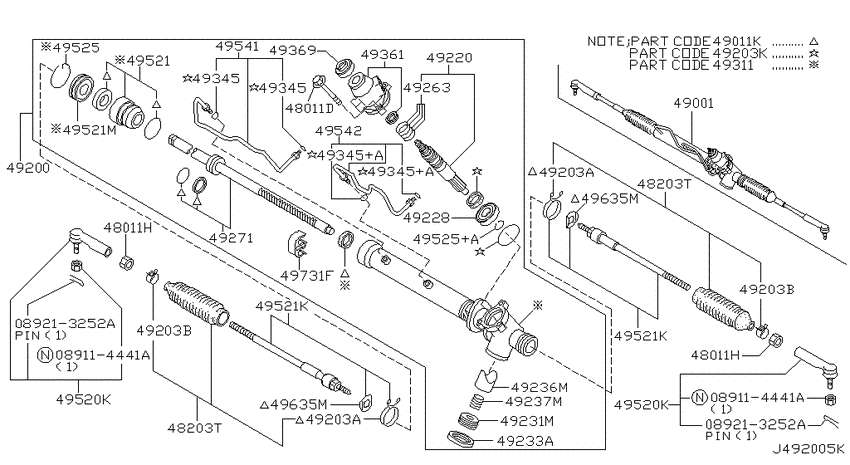 Power steering gear