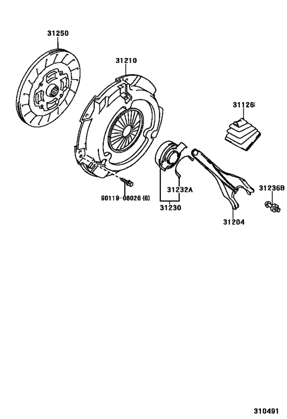 Clutch & Release Fork