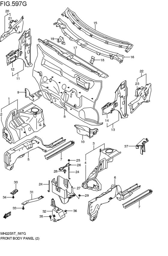 front body panel