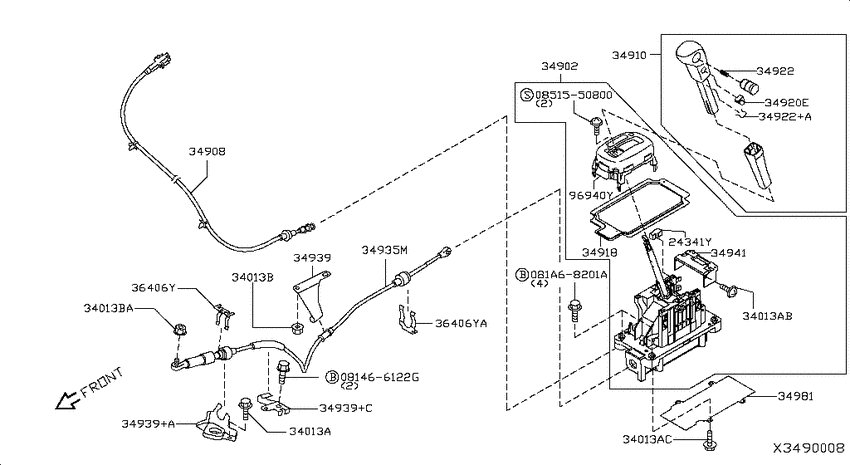 Auto transmission control device