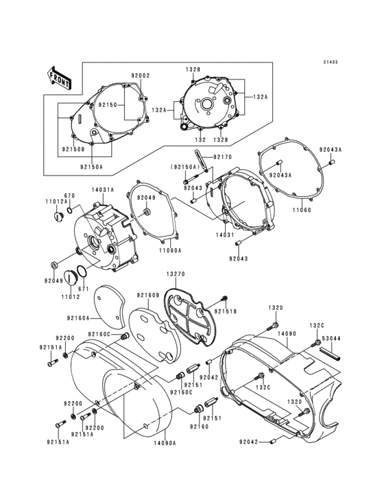 Left engine cover(s)