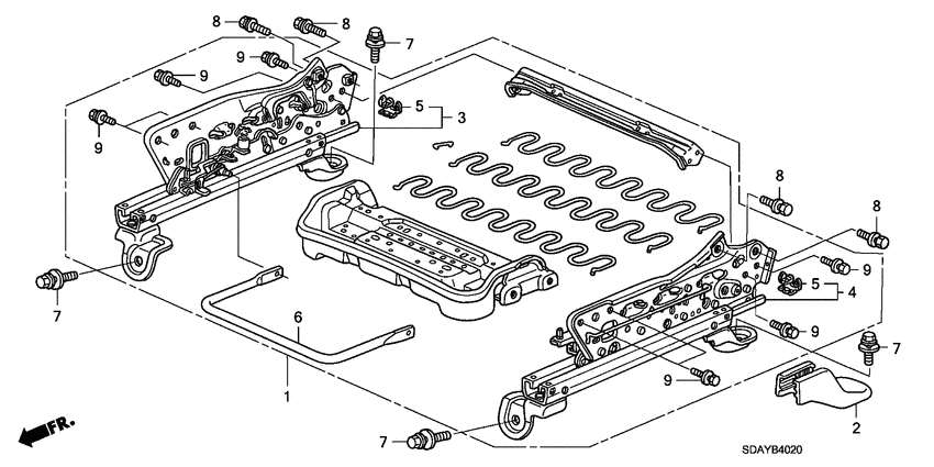 Front seat components