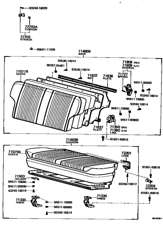 Rear Seat & Seat Track