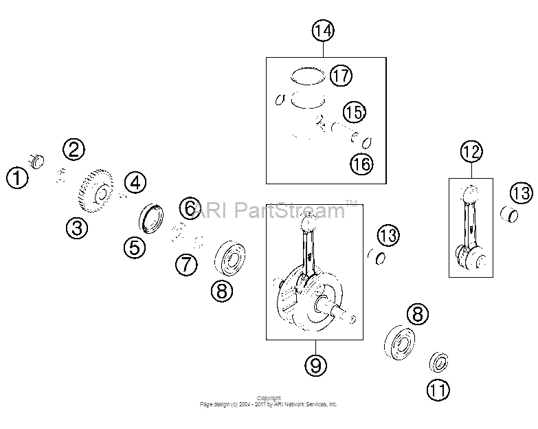 Crankshaft, Piston