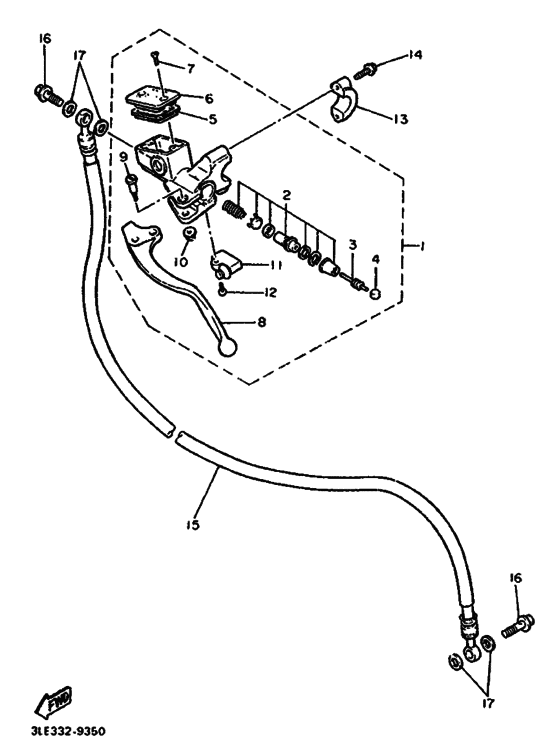 Front master cylinder 2