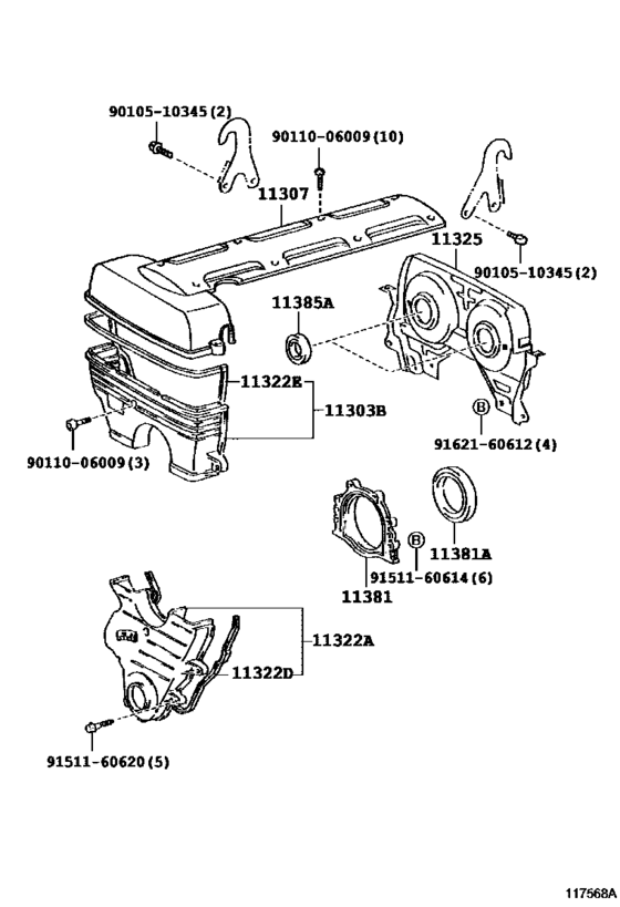 Timing Gear Cover & Rear End Plate