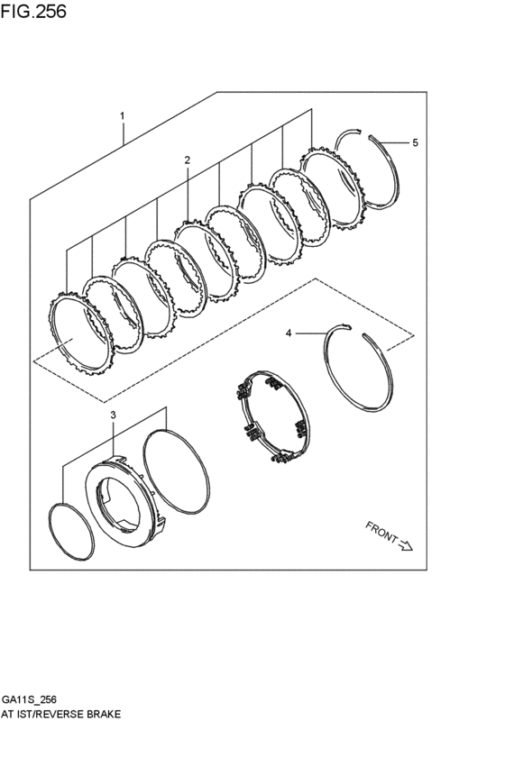 at - first / reverse brakes