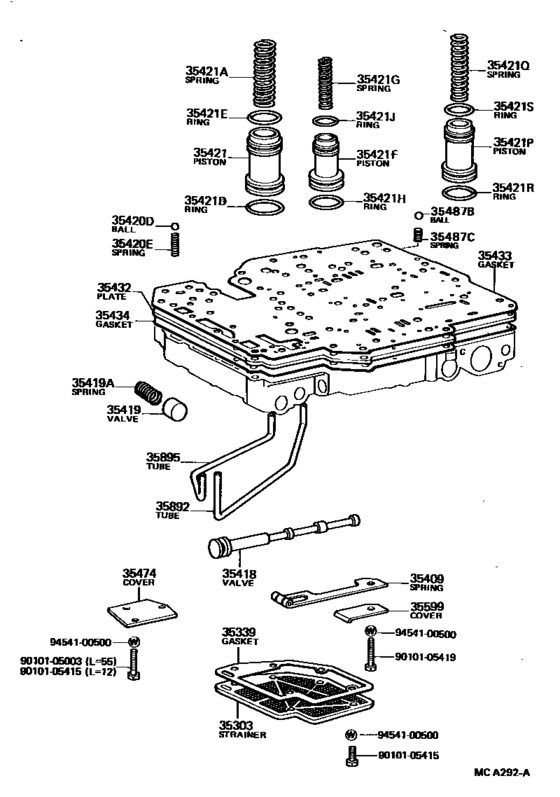 Valve Body & Oil Strainer (Atm)