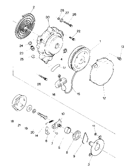 Recoil starter assembly