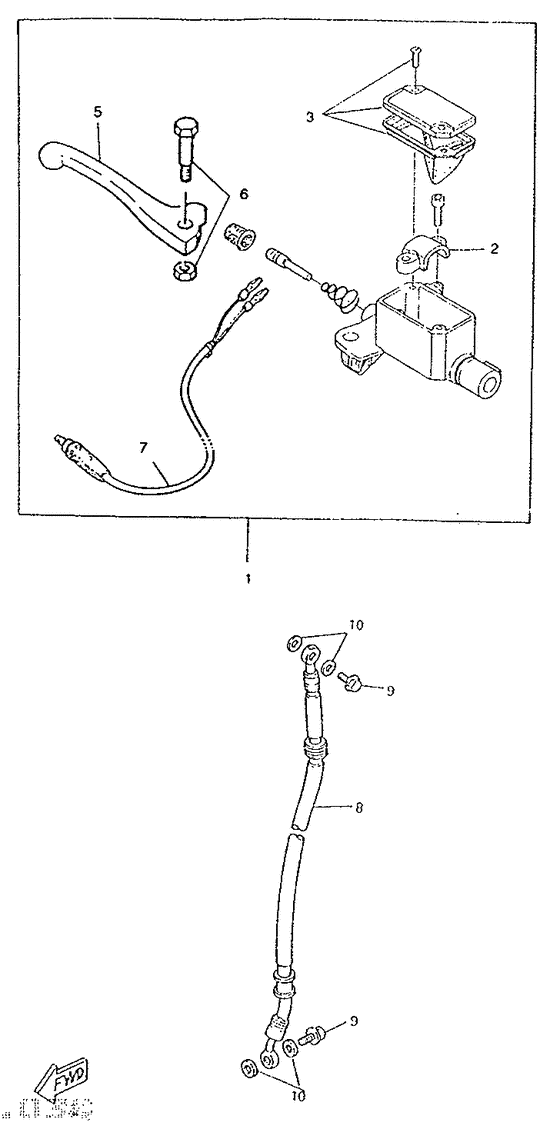 Front master cylinder