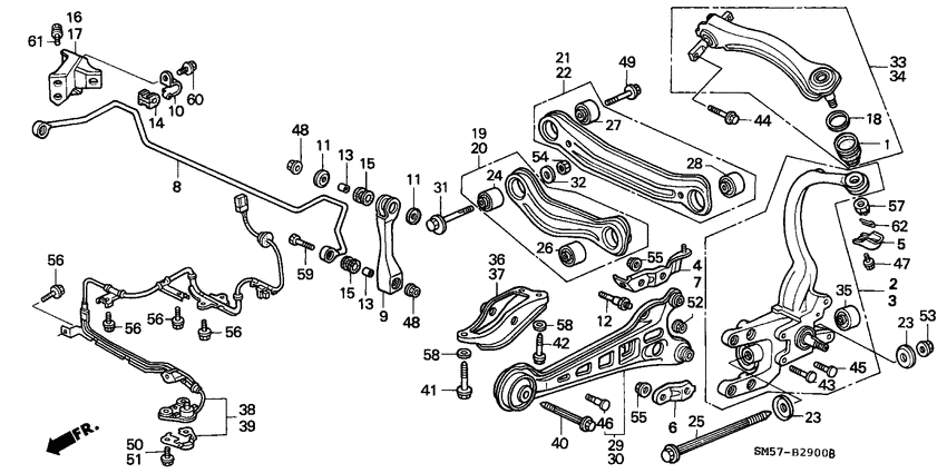Rear stabilizer/rear lower arm