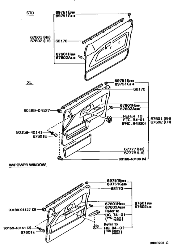Front Door Panel & Glass