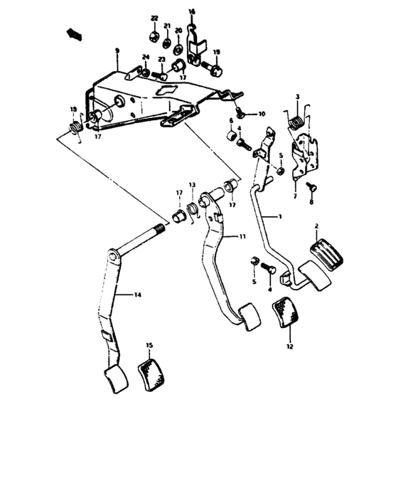 Pedal and pedal bracket