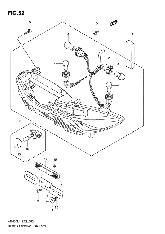Rear combination lamp