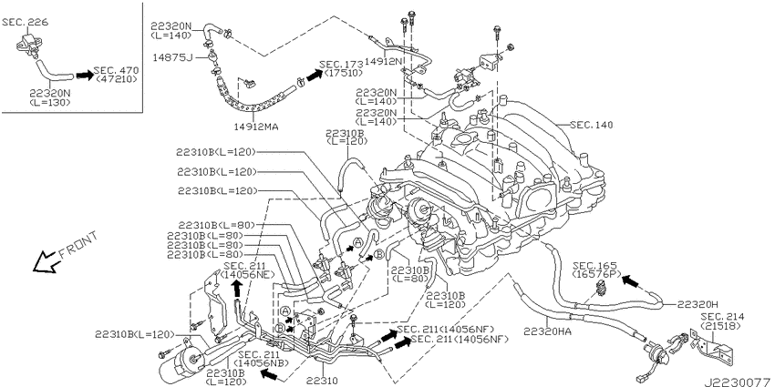 Vacuum piping