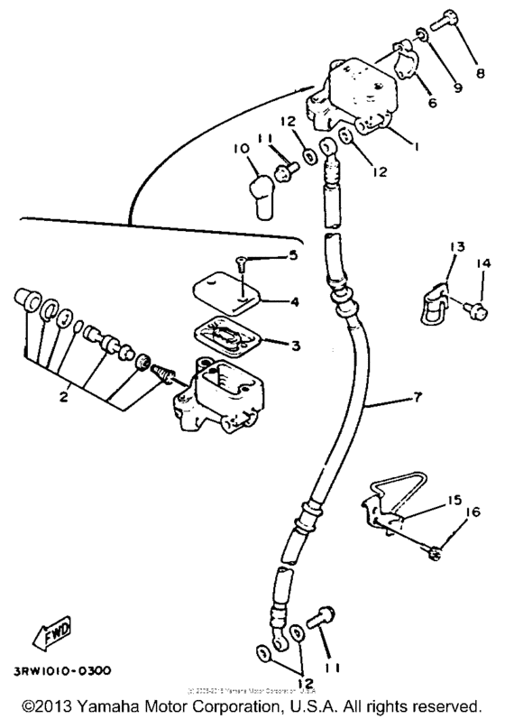 Front master cylinder