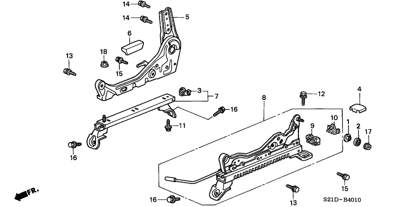 Front seat components