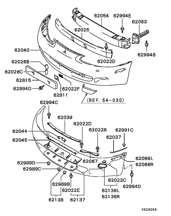 Front bumper & support