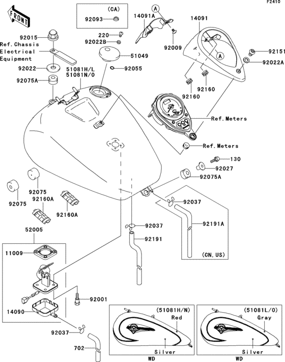 Fuel tank(1/3)(vn1500-l2)