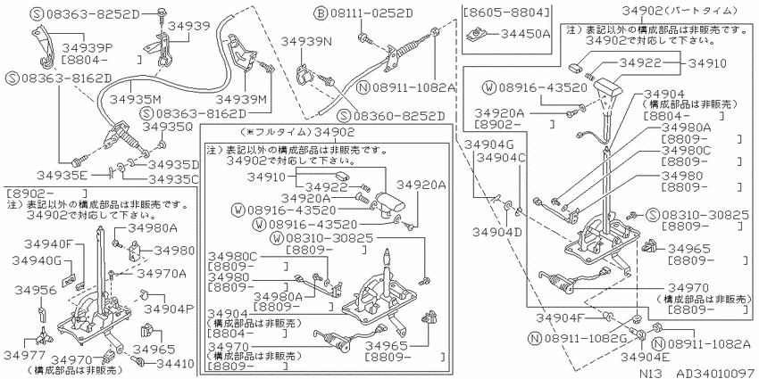 Transmission control & linkage