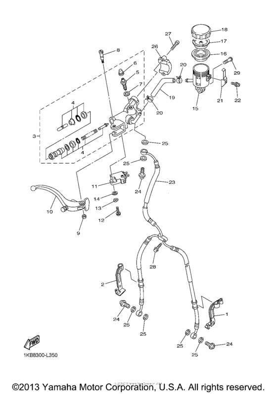 Front master cylinder