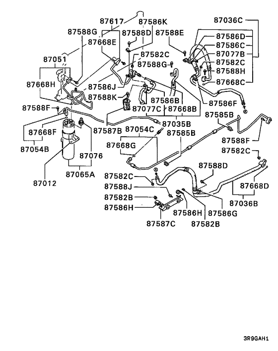 A/c condenser, piping