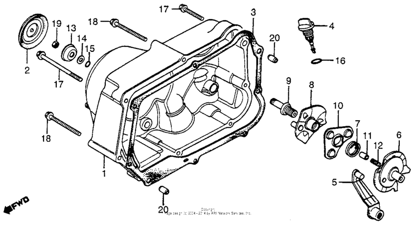 Right crankcase cover