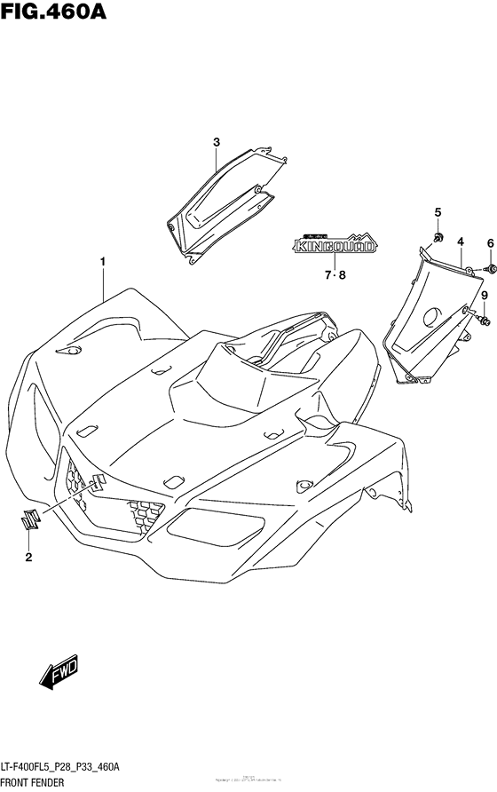 Front Fender (Lt-F400Fl5 P28)