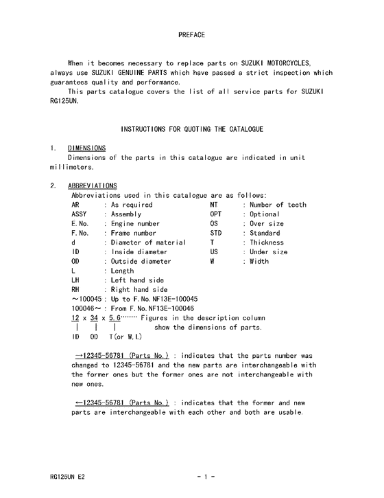 Catalog preface