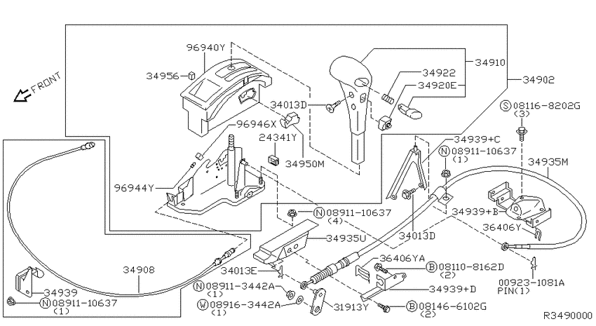 Auto transmission control device