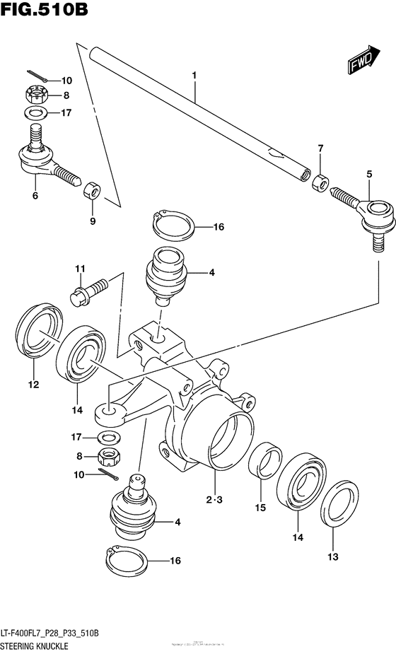 Steering Knuckle (Lt-F400Fl7 P33)