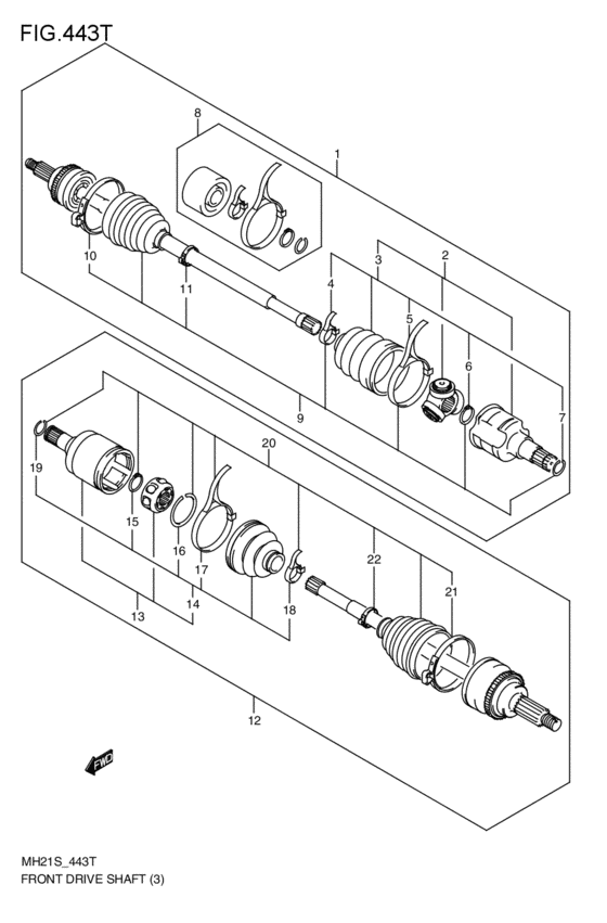 front-drive shaft