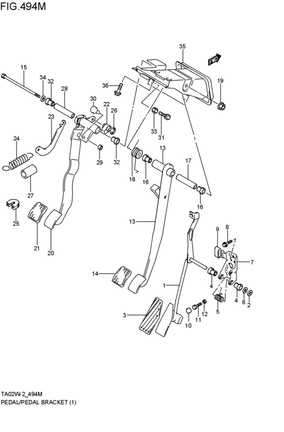 pedal / pedal bracket