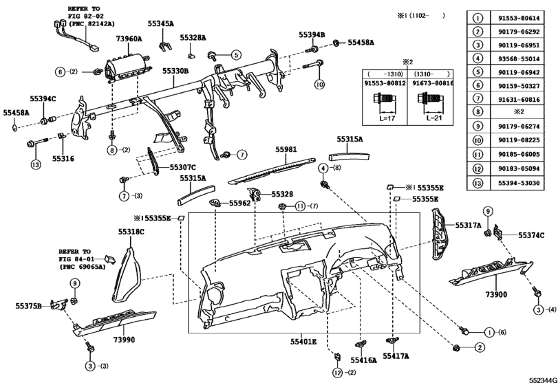 Instrument Panel & Glove Compartment