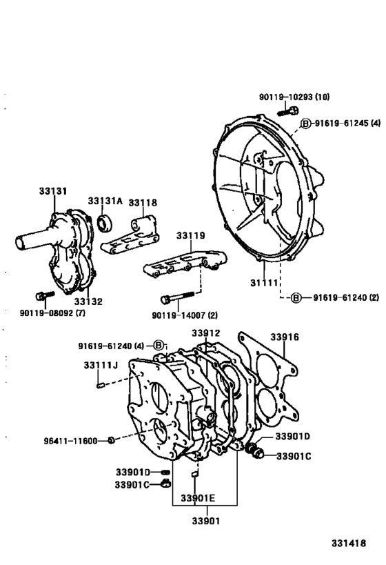 Clutch Housing & Transmission Case (Mtm)