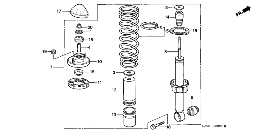 Rear shock absorber