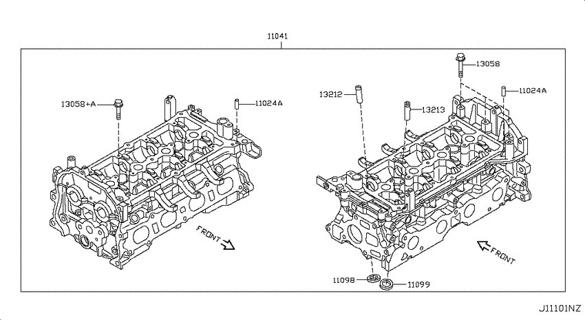 Cylinder head & rocker cover