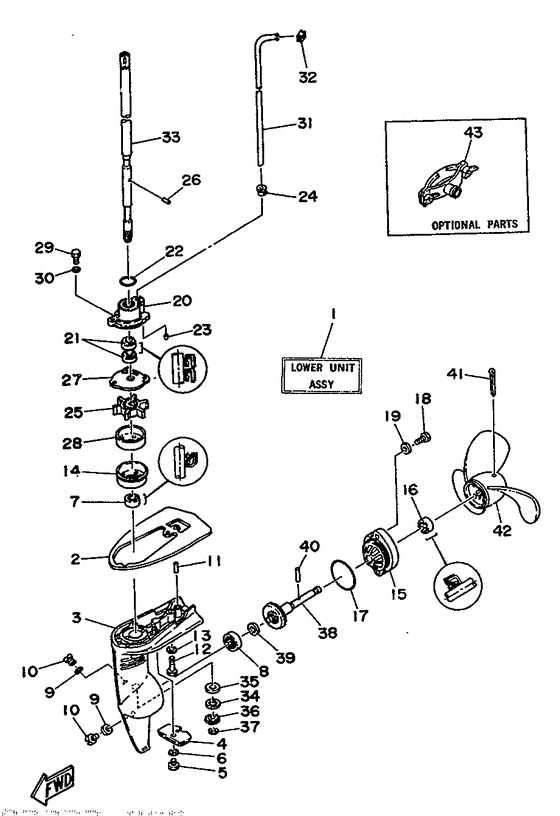 Lower casing drive 1