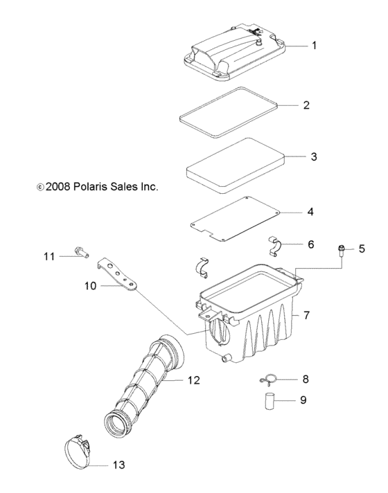 Engine, air intake system