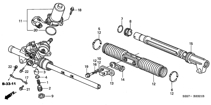 P.s. gear box components