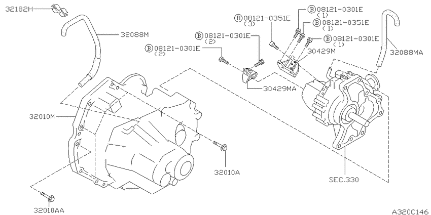 Manual transmission, transaxle & fitting